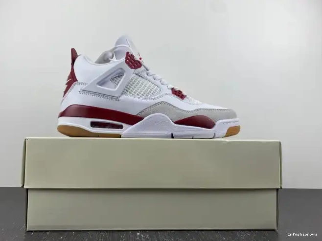4 Retro DR5415-160 Jordan SB Pine Red 0601